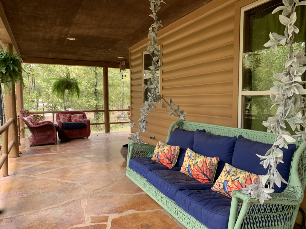 Bench on the veranda